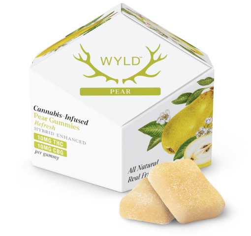Wyld Cannabis Infused Gummies | 10mg THC 10mg CBD | Pear (hybrid)